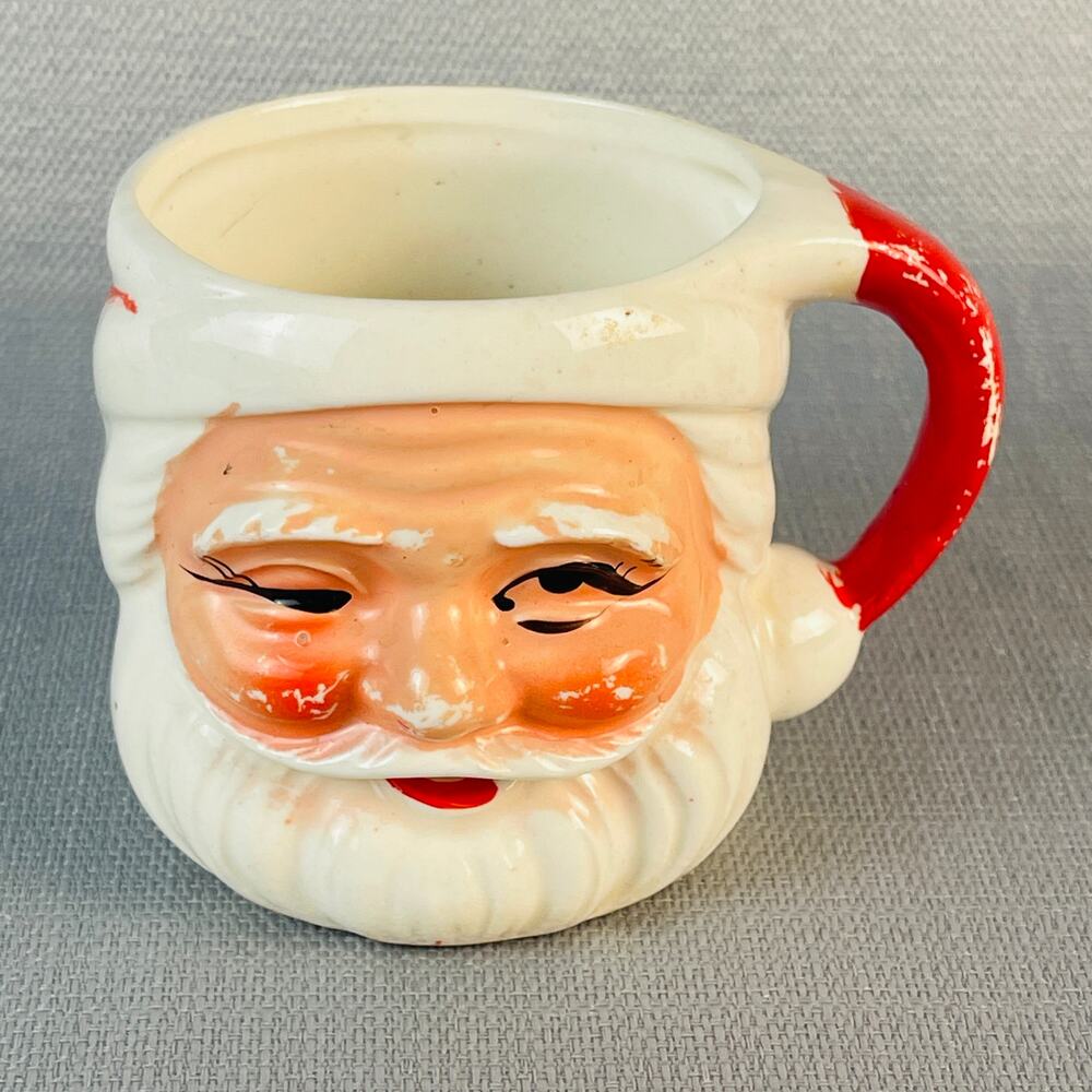 Winking Santa Mug MCM Japan 6 oz